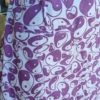 Retro-inspired, Kimono Skirt, by 'Emily of Mulholland on Holiday', lavender, cotton, size XL, 'New' - Image 3