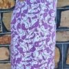 Retro-inspired, Kimono Skirt, by 'Emily of Mulholland on Holiday', lavender, cotton, size XL, 'New' - Image 5