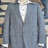 1970's Checked Blazer, Taupe, Polyester by 'Benini', size L - Image 3