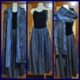 1980's Evening Dress & Shawl, by 'Laura Ashley', velvet/satin, Size S