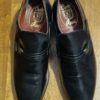 Men's Loafers, Black Leather, by 'Carlo Rossi', 1990's, size 7 - Image 9