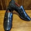 Men's Loafers, Black Leather, by 'Carlo Rossi', 1990's, size 7 - Image 4
