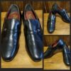 Men's Loafers, Black Leather, by 'Carlo Rossi', 1990's, size 7