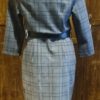 1940's Inspired Pencil dress, Grey checked, by 'Sheen of London', polyester, size M - Image 5