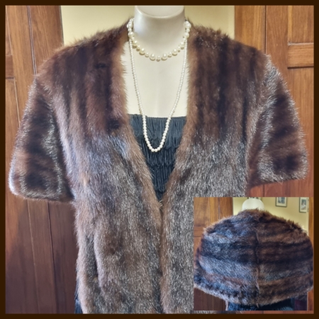 Vintage Marmot Fur Caplet, by 'Solmar'