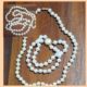 Vintage, Pearl Shell Based/gold plated, Necklace & Bracelet Set