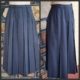 1960's Wool Box Pleat Skirt, dark grey, by 'Happy Garment', size 12