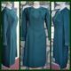 1970's Long Sleeved Day Dress, bottle green, rayon, by 'En-Ka of Sydney', size 12