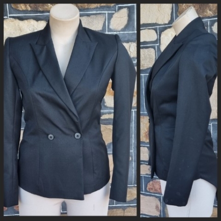 Equestrian Tails Jacket, Black, wool/cotton/polyester, size XS-S