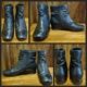 Ladies ankle boots, Leather, Black, by 'Wide Steps', size 8.5