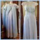 1960's, Negligee Set, Powder Blue, nylon & lace, size 10