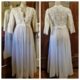 1960's, Vintage Dressing Gown, White, cotton/nylon, by 'Prestige Lingerie', size 10