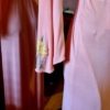 1920's, Original Ladies Dressing Gown, Apricot, Daffodil appliqué, rayon/crepe, size XS - Image 5
