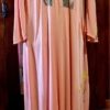1920's, Original Ladies Dressing Gown, Apricot, Daffodil appliqué, rayon/crepe, size XS - Image 9