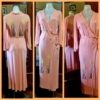1920's, Original Ladies Dressing Gown, Apricot, Daffodil appliqué, rayon/crepe, size XS - Image 14