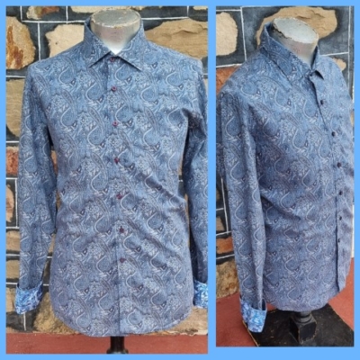 Men's Retro Paisley Shirt, by 'David Smith of Australia', cotton, size L