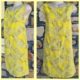 1960's, Shift Dress, Yellow Print, Cotton, by 'Miss Nuality', size 12