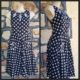 1950's Inspired Swing Dress, by 'Voodoo Vixen', black/white daisy print, cotton, size M