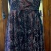 1940's Evening Dress, Dark Plum Paisley Print, rayon, by 'Maxine' size 12 - Image 4