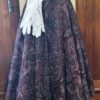 1940's Evening Dress, Dark Plum Paisley Print, rayon, by 'Maxine' size 12 - Image 8