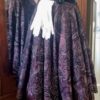1940's Evening Dress, Dark Plum Paisley Print, rayon, by 'Maxine' size 12 - Image 9