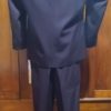 1990's, Double Breasted Suit, Dark Plum, Polyester, by 'Umbardo', Made in Australia, size S - Image 5