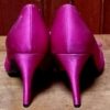 Peep-toe shoes, by 'Mollini', Hot Pink Satin, size 38 - Image 5