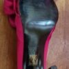 Peep-toe shoes, by 'Mollini', Hot Pink Satin, size 38 - Image 6