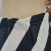 1970's, Pant Suit, Black/cream, polyester, by 'Mark Warren', size M - Image 19