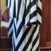 1970's, Pant Suit, Black/cream, polyester, by 'Mark Warren', size M - Image 2