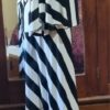 1970's, Pant Suit, Black/cream, polyester, by 'Mark Warren', size M - Image 5