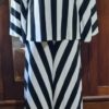 1970's, Pant Suit, Black/cream, polyester, by 'Mark Warren', size M - Image 6
