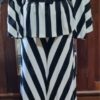 1970's, Pant Suit, Black/cream, polyester, by 'Mark Warren', size M - Image 10