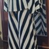 1970's, Pant Suit, Black/cream, polyester, by 'Mark Warren', size M - Image 11