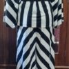 1970's, Pant Suit, Black/cream, polyester, by 'Mark Warren', size M - Image 12