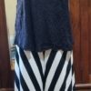 Long Line Cardigan, polyester fishnet, & singlet, black, size L, by 'One from the Heart' - Image 8