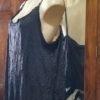 Long Line Cardigan, polyester fishnet, & singlet, black, size L, by 'One from the Heart' - Image 11