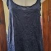 Long Line Cardigan, polyester fishnet, & singlet, black, size L, by 'One from the Heart' - Image 14