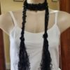Scarf/belt, Black, Sequined/netting with fringing - Image 6