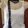 Scarf/belt, Black, Sequined/netting with fringing - Image 7