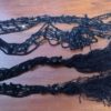 Scarf/belt, Black, Sequined/netting with fringing - Image 5