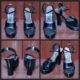 Platform Shoes, Black Patent, by 'Elle', size 8