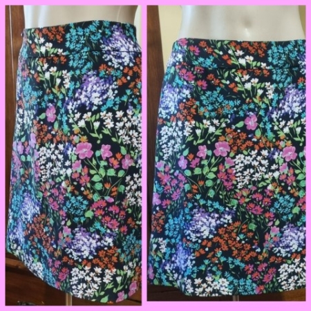 A-Line skirt, Floral Print, by 'Review', polyester, size 10-14