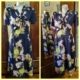 1940's Inspired Dress, by 'Sheen of London', Black Floral Print, polyester, size 14