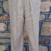 Men's Tweed Trousers, 1960's original, Wool, cream, size 42" - Image 4