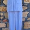 Safari Suit, Sky Blue, Microfiber, by 'King's Fashion Patong', size L - Image 2