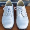 Men's Vintage Brogues, white leather, by 'Niblick', size 9.5 - Image 2