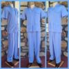 Safari Suit, Sky Blue, Microfiber, by 'King Fashion Patong', size L