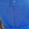 1960's Pinafore Dress, cotton/polyester, blue, handmade, size 12 - Image 5