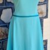 1970's Day Dress, Aqua, Jersey polyester, by 'Jaki K Sydney', size M - Image 4